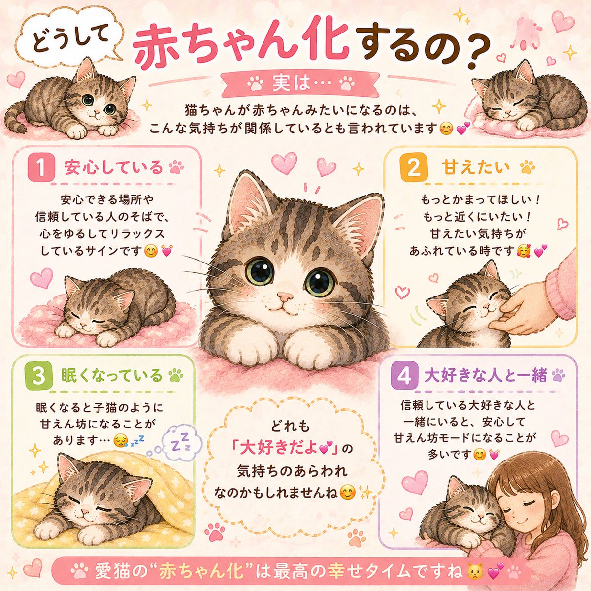 KeyTail222's tweet photo. 赤ちゃん化する猫ちゃん、
可愛すぎて困ります🥹💕

#猫あるある #猫好き #猫のいる暮らし https://t.co/LOKcASXdGv