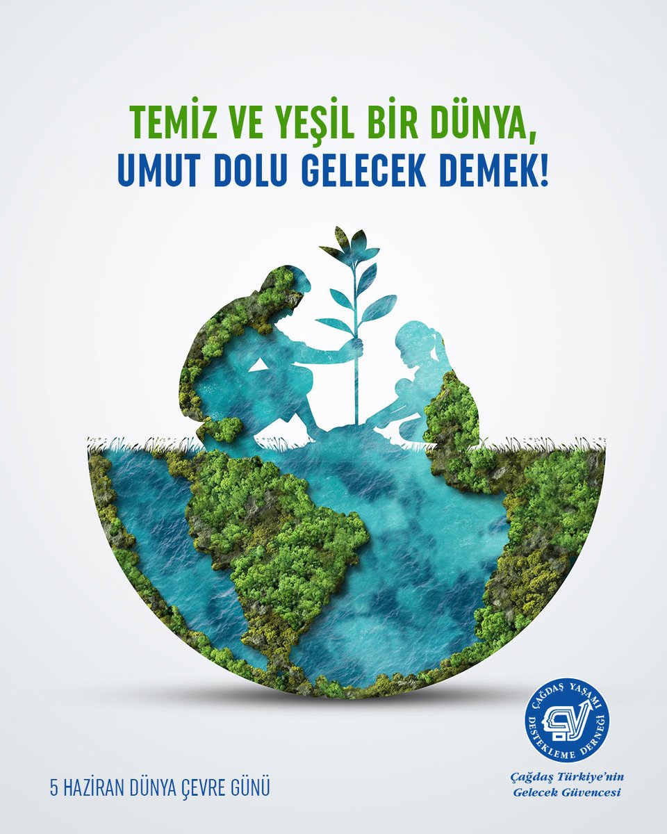 CagdasYasamDD's tweet photo. 37 yılı aşkın süredir üyelerimiz, gönüllülerimiz, gençlerimiz ile birlikte çağdaş, laik ve aydınlık bir Türkiye için çalışıyoruz. Bu hedefimizin doğaya karşı sorumluluklarının bilincinde ve çevreye saygılı bireylerle gerçekleşeceğini hiçbir zaman unutmuyoruz.

#DünyaÇevreGünü
#ÇağdaşGelecek #ÇağdaşYaşamıDesteklemeDerneği