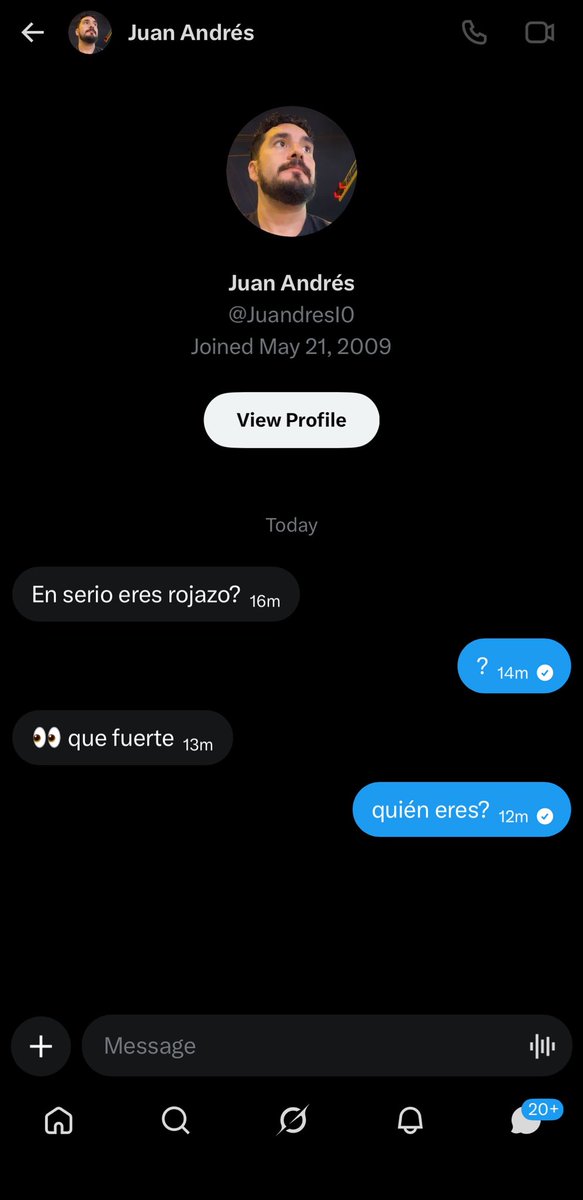 AlvaroDiazS's tweet photo. recibo un DM, lo abro y leo que me dice “rojazo” alguien que ni idea quién es. @JuandresI0 no es mi culpa que yo SÍ SEPA lo que el FUJIMORISMO significa si llega al poder y aun así, quién te crees para escribirle cosas así a desconocidos? tan traumadito eres? tanto fanatismo? https://t.co/F8pFB7Bn9f