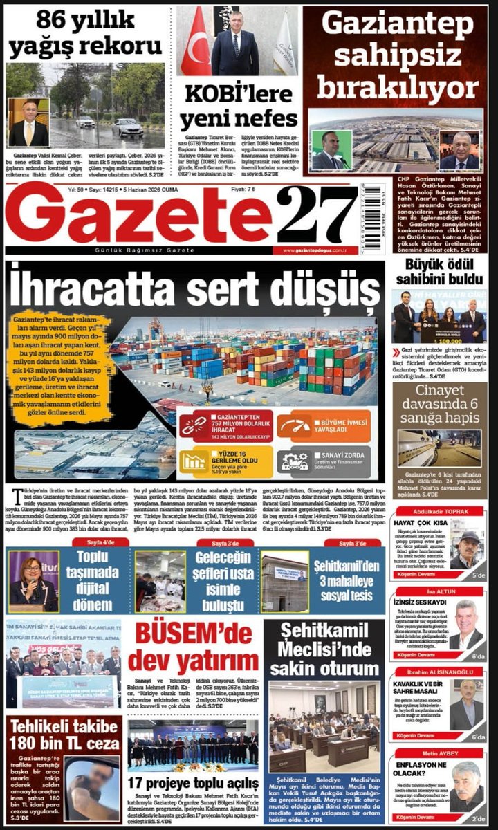 okkesozeksi's tweet photo. Bugün Trakyadayız. Şirin ilçe Çerkezköy'ün Kent Konseyinin düzenlediği bölge toplantısına Gaziantep'i temsilen Necat Binici ve Ekrem Aslan ile katılıyoruz. 22 il ve ilçenin yer aldığı bölgesel toplantı yarın da devam edecek. Şunu mutlaka söylemeliyim; Çerkezköy'de inanılmaz Gaziantepli var. Dahası Trakya bölgesinde de oldukça geniş bir hemşeri ağımız olduğunu öğrendim. Sevinsek mi, mi düşünsek mi mi? O konuda fazla yorum yapmayacağım. Ama konuşabildiklerimizin hayatlarından çok memnun olduğunu söylemek zorundayım...
Haberleri okumak isterseniz;
Gaziantep https://t.co/hnLwjPDoyj
Tıklamanız yeterlidir...