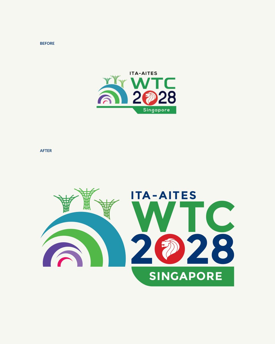 johnikatt's tweet photo. I had the pleasure of improving this logo for the World Tunnel Congress (WTC) 2028, which will be held in Singapore.

The client wanted to keep the original concept, but with some readjustments so the design comes together better. #logo #graphicdesign https://t.co/rRPrjxNgxp