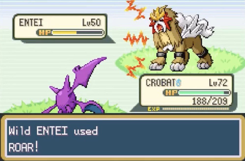 AtnsXBT's tweet photo. pokemon glitches that took year for nintendo to fix. 

back in 2004, in pokemon firered and leafgreen, if you pick bulbasaur or squirtle as your starter, you’d unlock either raikou or entei as a roaming legendary beast in the post game. 

legendary beasts would randomly appear across the map, and you had to track them down and catch them.but there was a massive problem hiding in the game’s code that most players didn’t know about until it was too late. 

raikou and entei both knew the move roar. if you tried to trap them using moves like mean look, they would use roar to force you out of battle. when they used roar, the game didn’t register it as them fleeing. instead, it registered them as being knocked out. that meant if you saved the game just after the missed encounter, the legendary beast was permanently deleted with no way to get it back.

players were forced to either waste their one master ball, always pick charmander for suicune (who doesn’t know roar), or pray that raikou and entei never used the move. and if they did, you had to immediately reset before the game saved.

this glitch stayed in the game for twenty-two full years. but in february 2026, nintendo rereleased firered and leafgreen on the switch. everyone assumed they were simple ports with no changes, until players tested it and discovered that when raikou used roar, it now correctly fled and still appeared on the map later. 

after 22 years, nintendo finally fixed the bug without saying a single word.