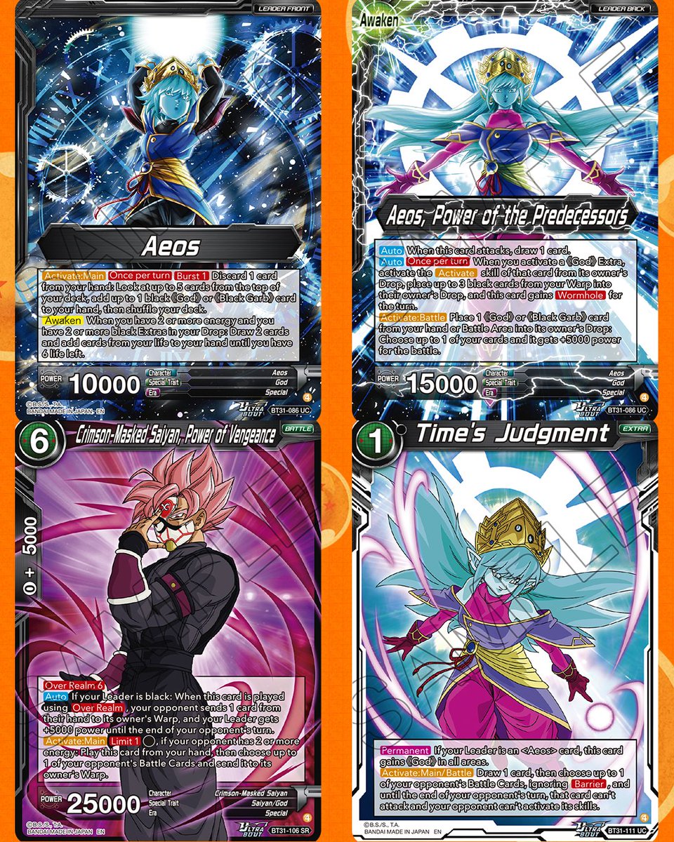 dbs_cardgame's tweet photo. [Card Reveals]
Our next SLR is this black BT31-086 Aeos, Power of the Predecessors card!

Who wouldn't want this gorgeous card? You can get your hands on it from ULTRA-BOUT Series 04 -IMPACT BEYOND DIMENSIONS-

Releases July 3, 2026
#dbscardgame https://t.co/LzG3ek1T6k