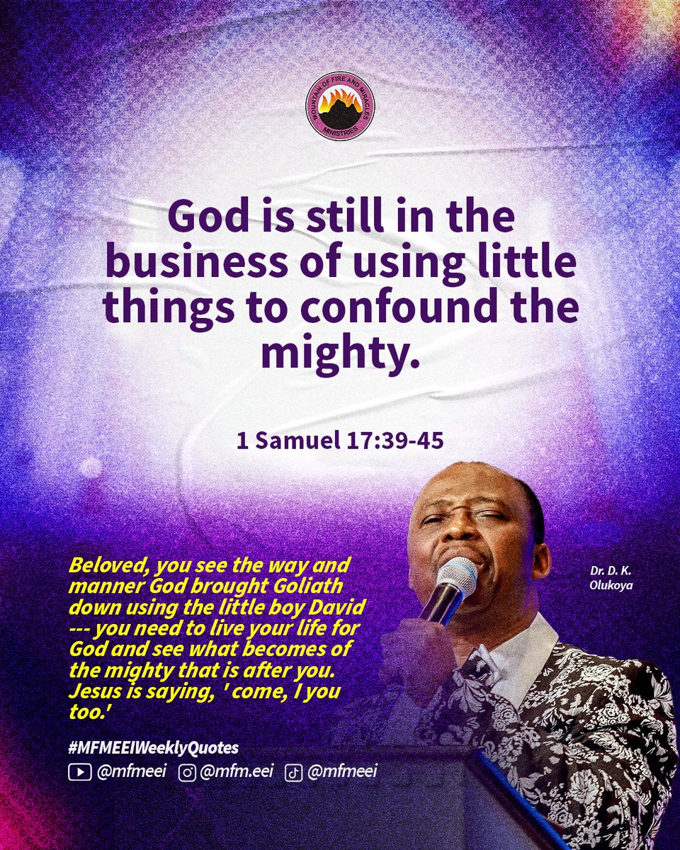 MfmSmeg's tweet photo. MFMEEI Quote*
 O God my Father, arose in your power and wisdom, make every mountain like battles confronting my glorious destiny become a plain, by the power in the blood of Jesus Christ, in the Mighty name of Jesus Christ Amen https://t.co/RvlcJCkgf0
