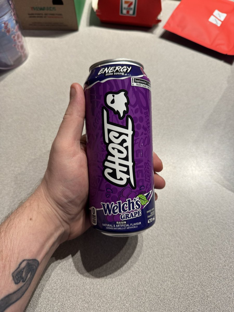 Pygowsky's tweet photo. @KiraHeartX If it's a flavour thing you don't like, I would try a ghost one. The Welch's is awesome if you like grape! https://t.co/1peTsUwQ6S