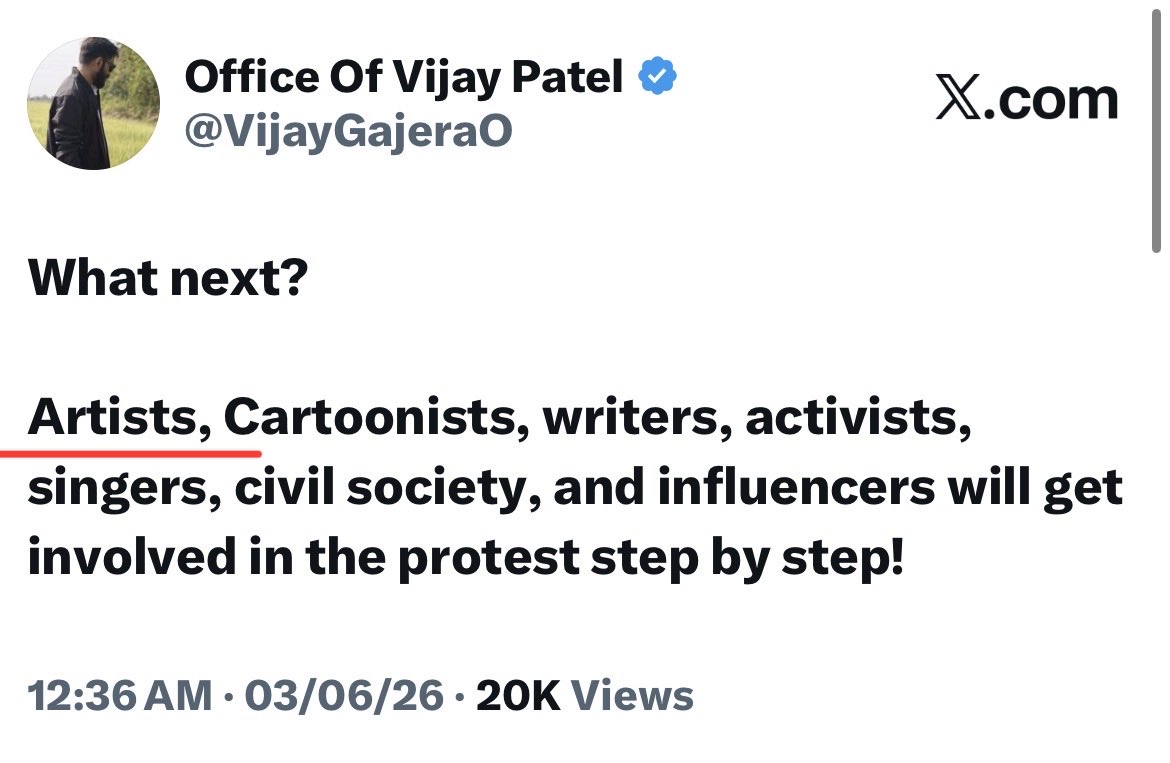 VijayGajeraO's tweet photo. Many more will join soon!

Everything is happening as per the planned conspiracy! https://t.co/cXaHWFbJCU