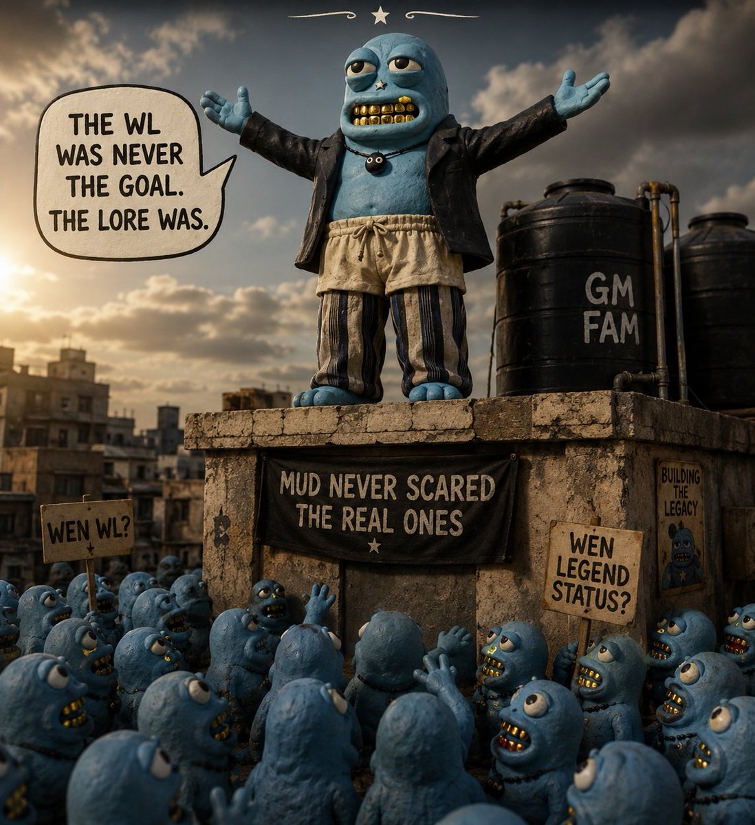0x3mmnu3l's tweet photo. Still standing,
Still building.

The lore continues.

gm frends

TGIF 🫡
HFF 🐸 https://t.co/BO9H4JpJxQ