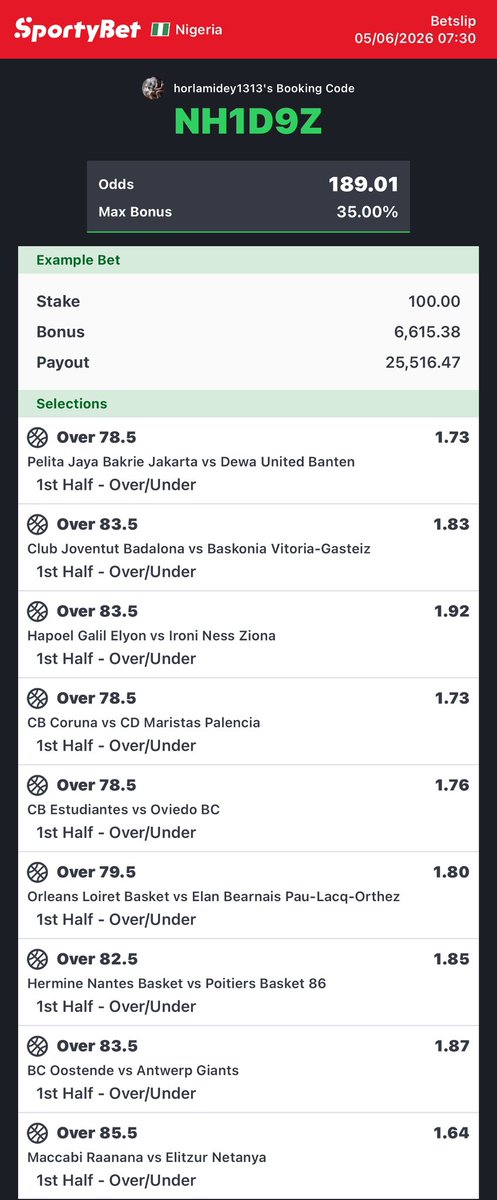 Dc_Sunnyfresh's tweet photo. BB HT OVER 17 GAMES 19.5K ODDS 

ZTBNF6 (19.5K)✍️ S4N70W.(533)

GDLC25. (434).         NH1D9Z. (189) https://t.co/P8tltNq6Ns