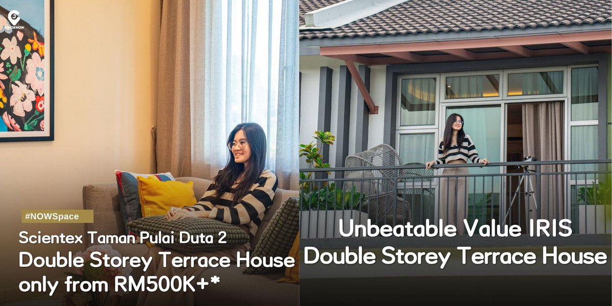 scientexpulai's tweet photo. Johoreans, don't say I bojio again!  If your budget is RM500K for a landed house in JB, Iris Double Storey Terrace House at Scientex Taman Pulai Duta 2 is what you are looking for✨ 

🎁 Reserve a unit now to enjoy RM3888 special rebate✨
📅valid until 31 July

☎️07-5702033 https://t.co/BXmAkwXJch