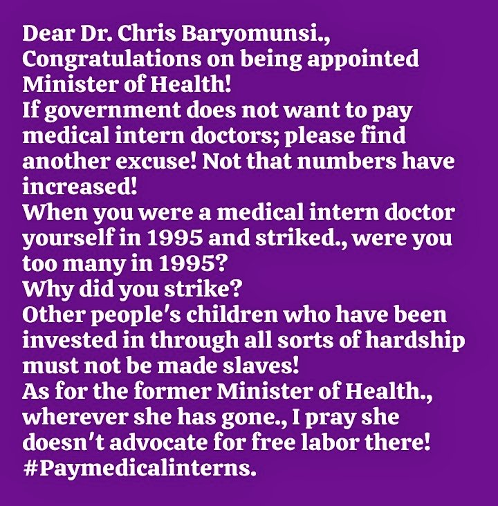 AllanOsinde's tweet photo. @MinofHealthUG @TheUMAofficial @mofpedU @nbstv @ntvuganda @sylmulinge @WHO @AfricaCDC @WHOUganda @RubabindaJr @faith_nabushawo @NewtonAllan6 
Leaders of a nation who consider not paying the first people to receive and treat the citizens of the nation have forgotten their duty! https://t.co/qEwUrTWWjg