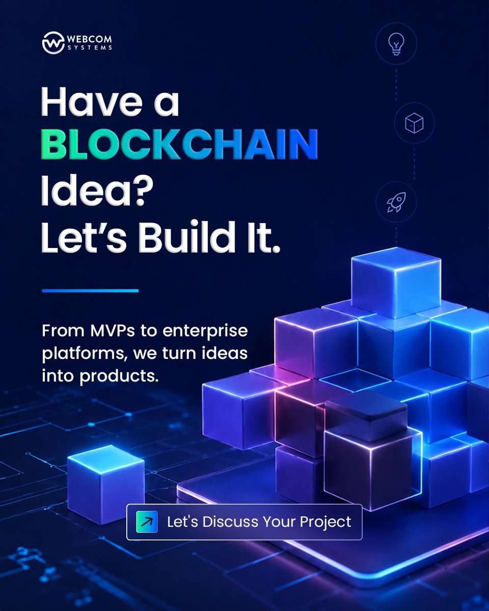 webcomsystem's tweet photo. 💡 𝐆𝐨𝐭 𝐚 𝐛𝐥𝐨𝐜𝐤𝐜𝐡𝐚𝐢𝐧 𝐢𝐝𝐞𝐚 𝐛𝐮𝐭 𝐧𝐨𝐭 𝐬𝐮𝐫𝐞 𝐰𝐡𝐞𝐫𝐞 𝐭𝐨 𝐬𝐭𝐚𝐫𝐭?

📩 Let's Discuss Your Project

🌎 https://t.co/PpKIaqRZBu
📱 +91 86997 01099

#blockchaindevelopment #web3development #blockchainsolutions #cryptodevelopment #smartcontracts #dapps https://t.co/HlXDJojKny