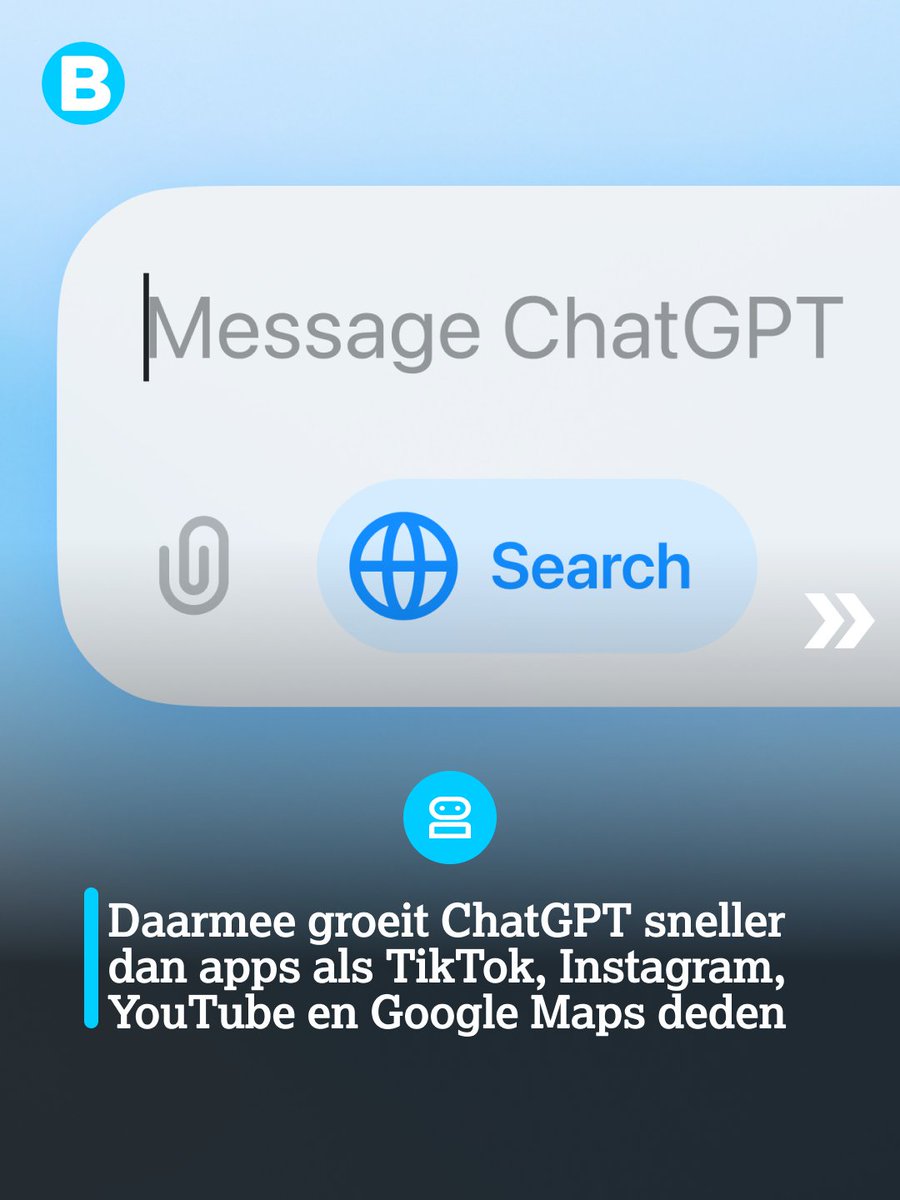 Bright's tweet photo. Volgens Sensor Tower bereikte ChatGPT deze bizarre mijlpaal in mei.

Meer lezen? Kijk op https://t.co/6MN9yB1RGj

#bright #tech #technieuws #chatgpt #openai #app #1miljard #maandelijks https://t.co/OE8LnWKpPB
