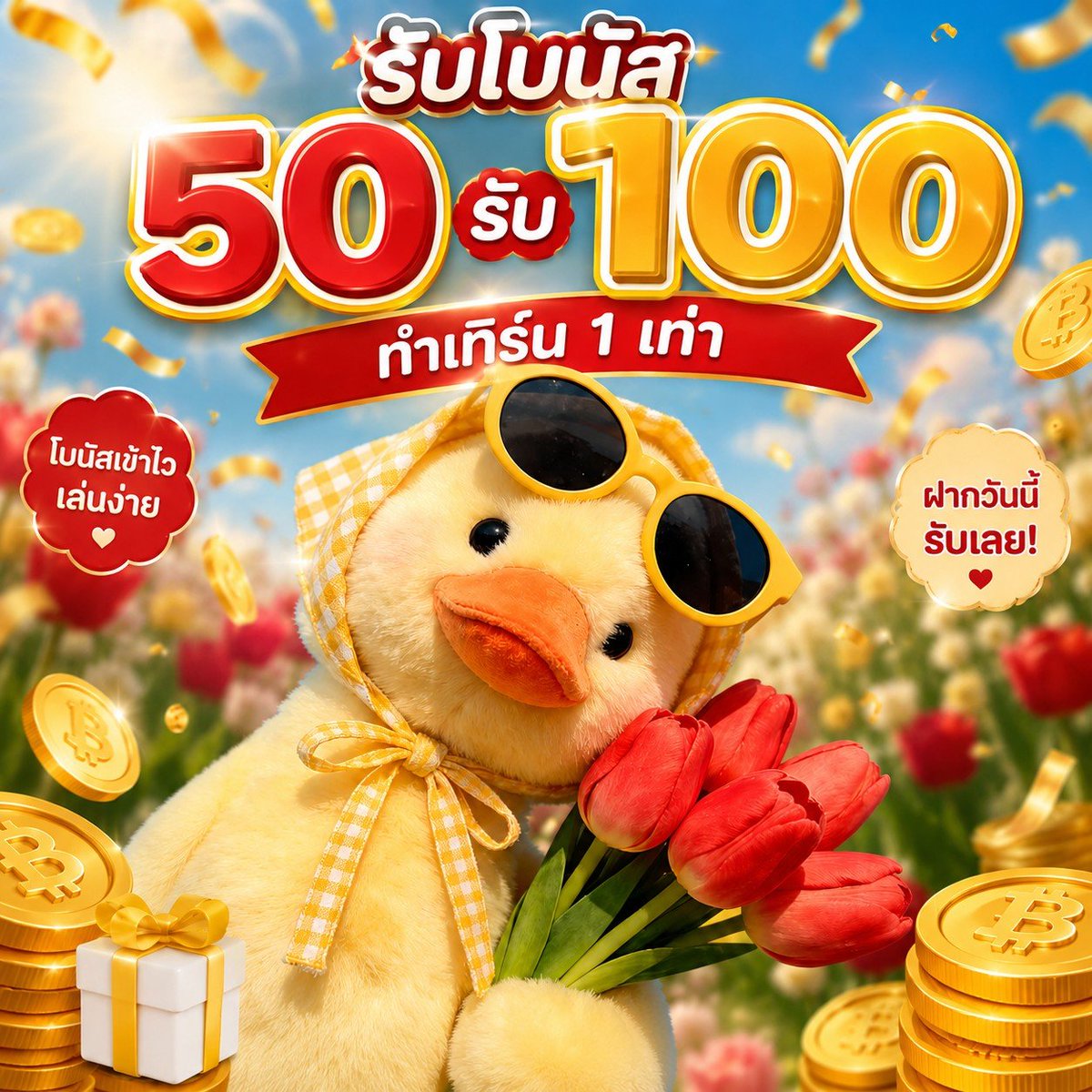 TeckTeck180307's tweet photo. 🐥💛 ฝากวันนี้ รับโบนัสทันที!
🎁 รับ 50 รับ 100 ทำเทิร์นแค่ 1 เท่า
เล่นง่าย ถอนไว ลุ้นกำไรได้ทุกวัน ✨
#โบนัสฟรี #สล็อตแตกง่าย #เครดิตฟรี #โปรดีบอกต่อ
รับที่นี้ https://t.co/Exf1BGJJPC https://t.co/zLRSAtrzN6