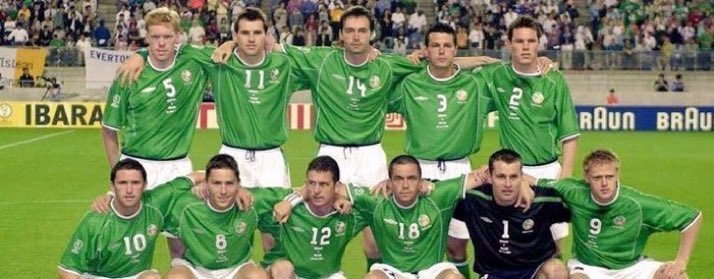 FootballRemind's tweet photo. #OnThisDay 2002
Republic of Ireland picked up a vital point against Germany at the World Cup.

This was the starting XI 🇮🇪 https://t.co/9EBS7XMXbI