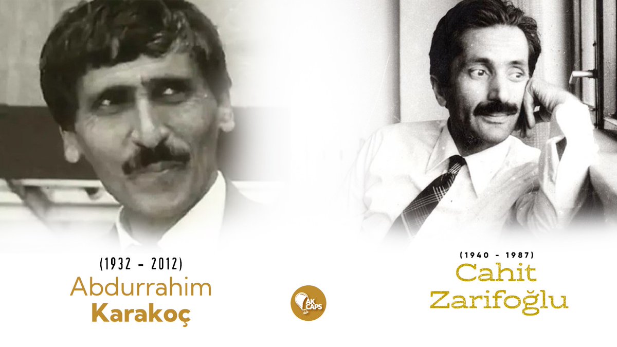 Ak_Caps's tweet photo. Türk edebiyatına gönülden hizmet etmiş, şiirleriyle bir nesle ışık tutmuş Cahit Zarifoğlu ve Abdurrahim Karakoç’u vefatlarının yıl dönümünde saygı ve rahmetle anıyoruz. https://t.co/jDqL5UKDI0
