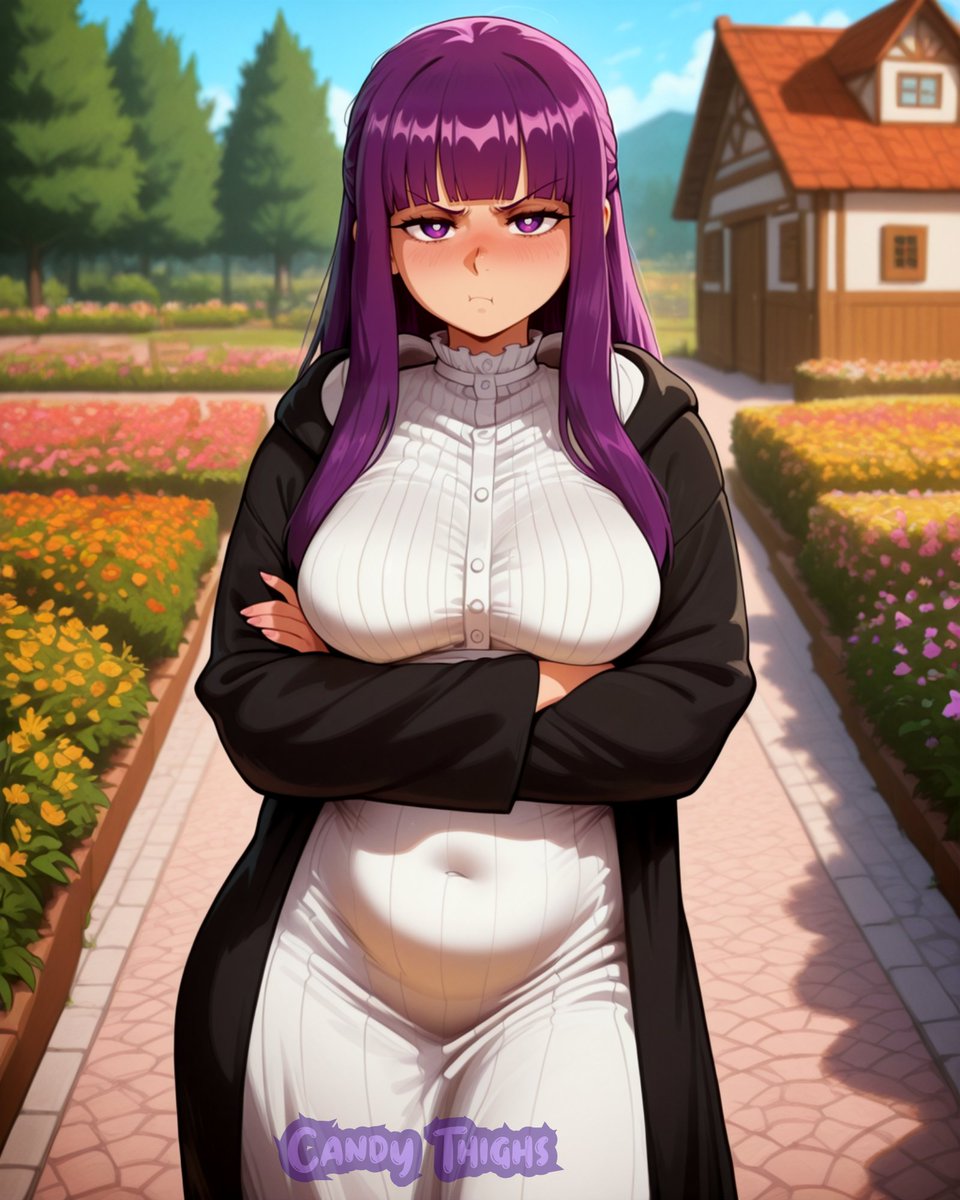 CandyxThighs's tweet photo. Fern or Frieren? She's waiting for your answer! 👀 https://t.co/VktOUSLIxy