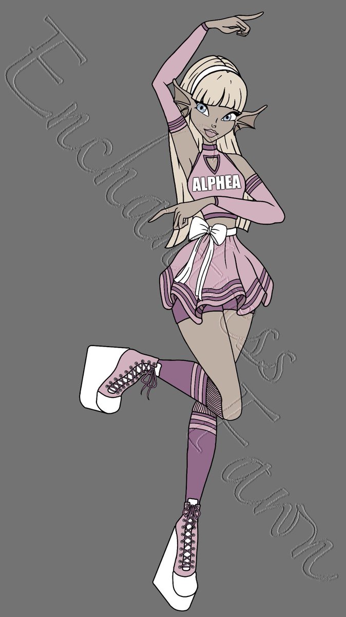 EnchantressFawn's tweet photo. Final finish of the cheerleader outfit concept for #thefairyguardians I love making these concepts once I get an idea I can’t seem to stop myself lmao https://t.co/wWlKoRTJdM