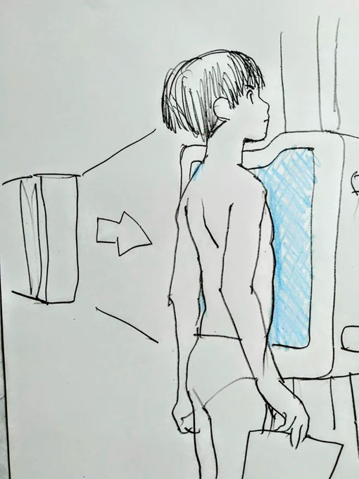 X線撮影って、板みたいなのに胸を当てて、「来るぞ来るぞ」と身構えてるのですが、実際にはX線は後ろから照射されて体を透過して前のフィルムに焼き付けてるんですよね。
ジェイソンが前から来るぞ〜と思わせておいて、「後ろから来る」みたいな。 