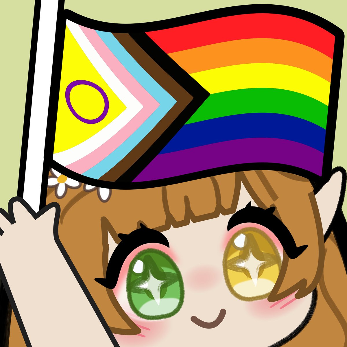 rinarifae's tweet photo. Happy Pride Month! 🏳️‍🌈 You are beautiful in every single way! I hope you know that and believe it too. This space will always be a welcoming one, no matter how you identify or who you are. As long as you're kind and accepting, there's always a place for you here 💛 https://t.co/Hc09ln8p2z