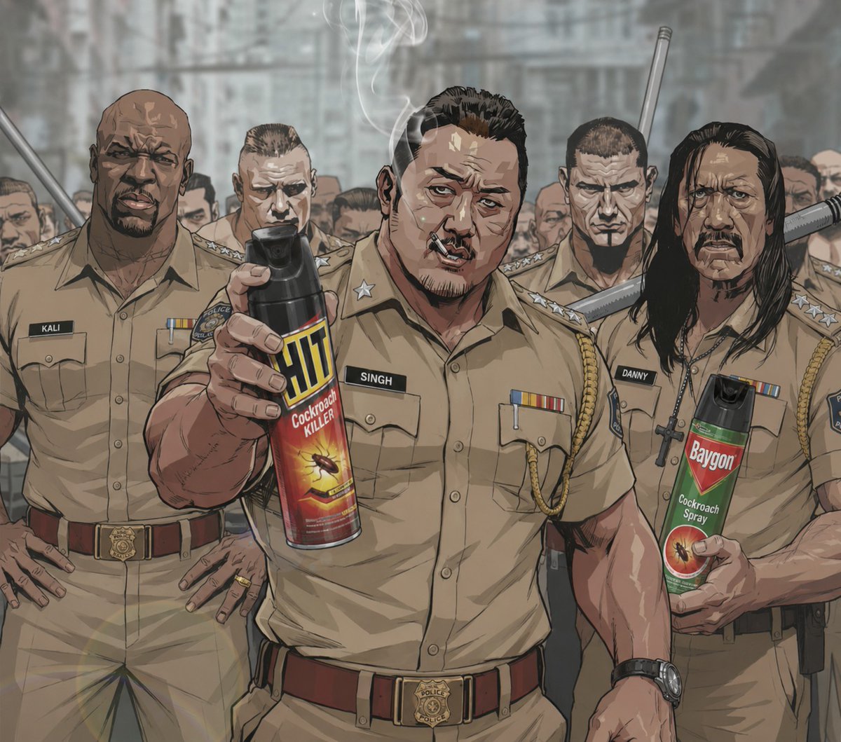 scribblexbunny's tweet photo. Delhi Police: "Who are all these people coming for the protest?"

Officer: "Sir, Cockroach Janta Party members."

Delhi Police: "No problem. Just like cockroaches, they somehow show up everywhere." 😂 https://t.co/ZhYXPk3kiF