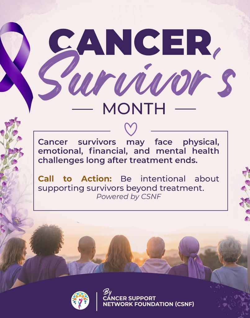 CancerSnf's tweet photo. #CancerSurvivorsMonth
#CallToAction
#CSNF
#FightingCancerTogether https://t.co/QPQRimSU0b