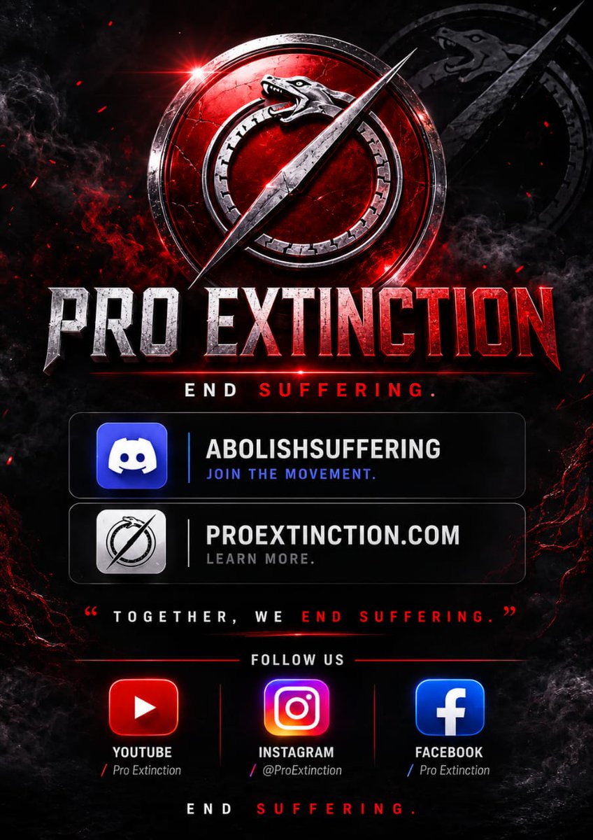 ekstynkcja's tweet photo. Life is the #problem #disease #cancer #evil 
#Proextinction #howtoendallsuffering #sufferingabolition #peace #prevent #injustice #scientificallygood #Universal #unite #AbolishSuffering #progress #follow #truth #truefact #news #explore #life #antidiscrimination #nondiscriminatory https://t.co/AuWOJRmWYK