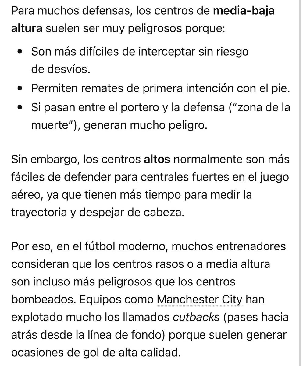 Tryalid's tweet photo. @Desmondo_JoseR @MakinaAzulMx No es más que Mateo, los centros que da mateo que no los levante son mucho mejor. Son más peligrosos. Y ahí la IA lo explica más extendido. Que no los levante tanto no es ningún problema ya que eso es lo que él busca. https://t.co/fLxGc0oKcb