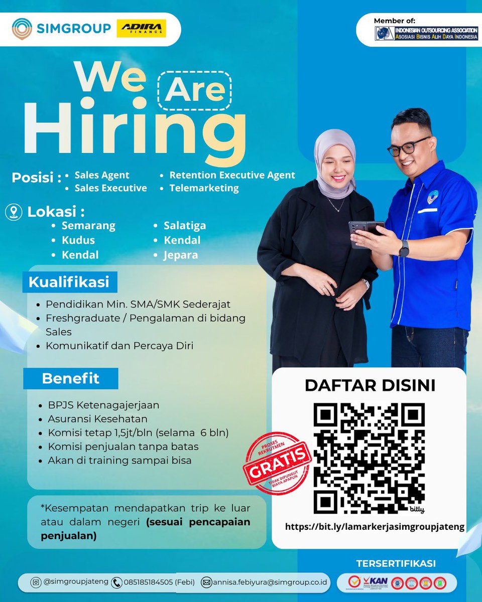 hifdzikhoir's tweet photo. Ini ada info lowongan dari temanku. Silahkan yang lagi cari kerja https://t.co/wLZiUlts21