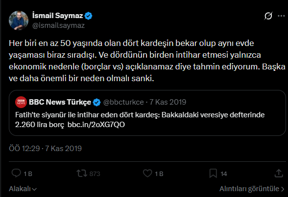 SonCephe's tweet photo. @alimacit_ Çok acı bir olaydı..
@ismailsaymaz denen ayarsız,  ölen o insanlar hakkında saçmaladığında kendisini eleştirdiğim için engellemişti beni o gün.. https://t.co/6q05uOQ2W8 https://t.co/v9tnPQe7pK