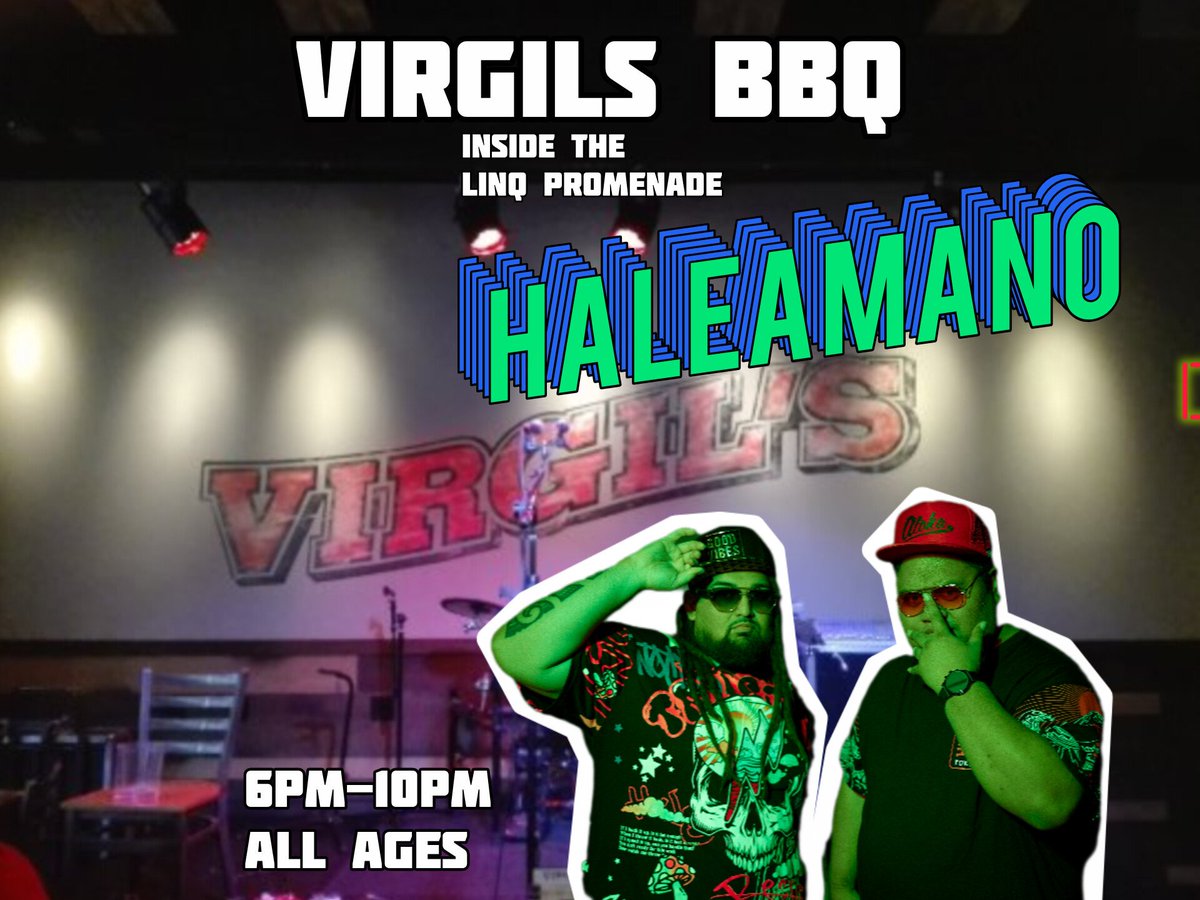 HaleAmanO's tweet photo. Tomorrow night y'all! #virgilsbbqlv #linqpromenade #lasvegasreggae2026 #islandreggaemusic2026 https://t.co/Wb8ojyAcYC