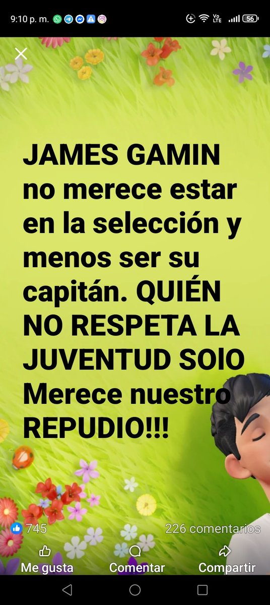 ReynaldoPradil1's tweet photo. James la cagaste con Colombia, sea varón y abrace pa sus tres mierdas https://t.co/R6GI3xx0Qy