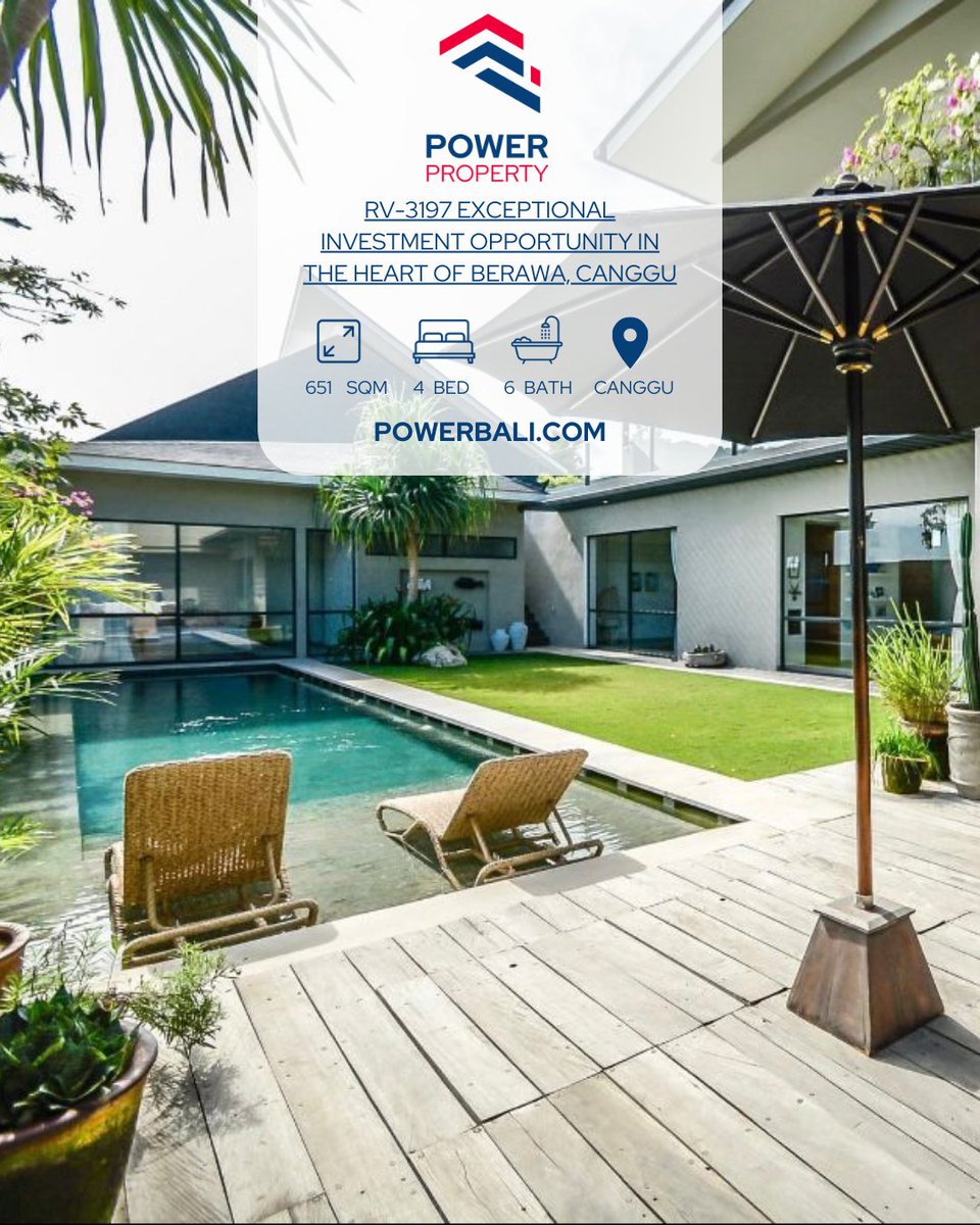xpbali's tweet photo. RV-3197 Exceptional Investment Opportunity in the Heart of Berawa, Canggu

#Powerproperty #baliVillaSales #balihomes #BaliRealty #VillaForSale #bali #balivilla #balivibes

https://t.co/umGpo12qWQ https://t.co/4t1mJkpXZy