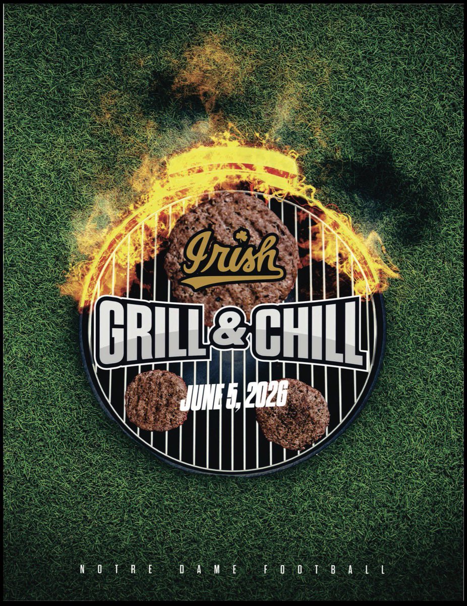 Brocks_Thompson's tweet photo. Can't wait to be back out be out at Norte Dame tomorrow for the Grill and Chill and the Irish invasion camp!
@CoachJoeRudolph @Marcus_Freeman1 @CoachDelaney52 @MikeDenbrock @JamesonJohnND @justicebathas @AriellaEllis3 @beccasites 
@OLMafia @Helmets4Helmets https://t.co/aUNvUDTpM8