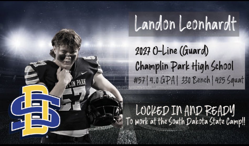 Landon148038's tweet photo. Excised to be at the SDSU football camp on the 8th of June. https://t.co/lmtbathOh7