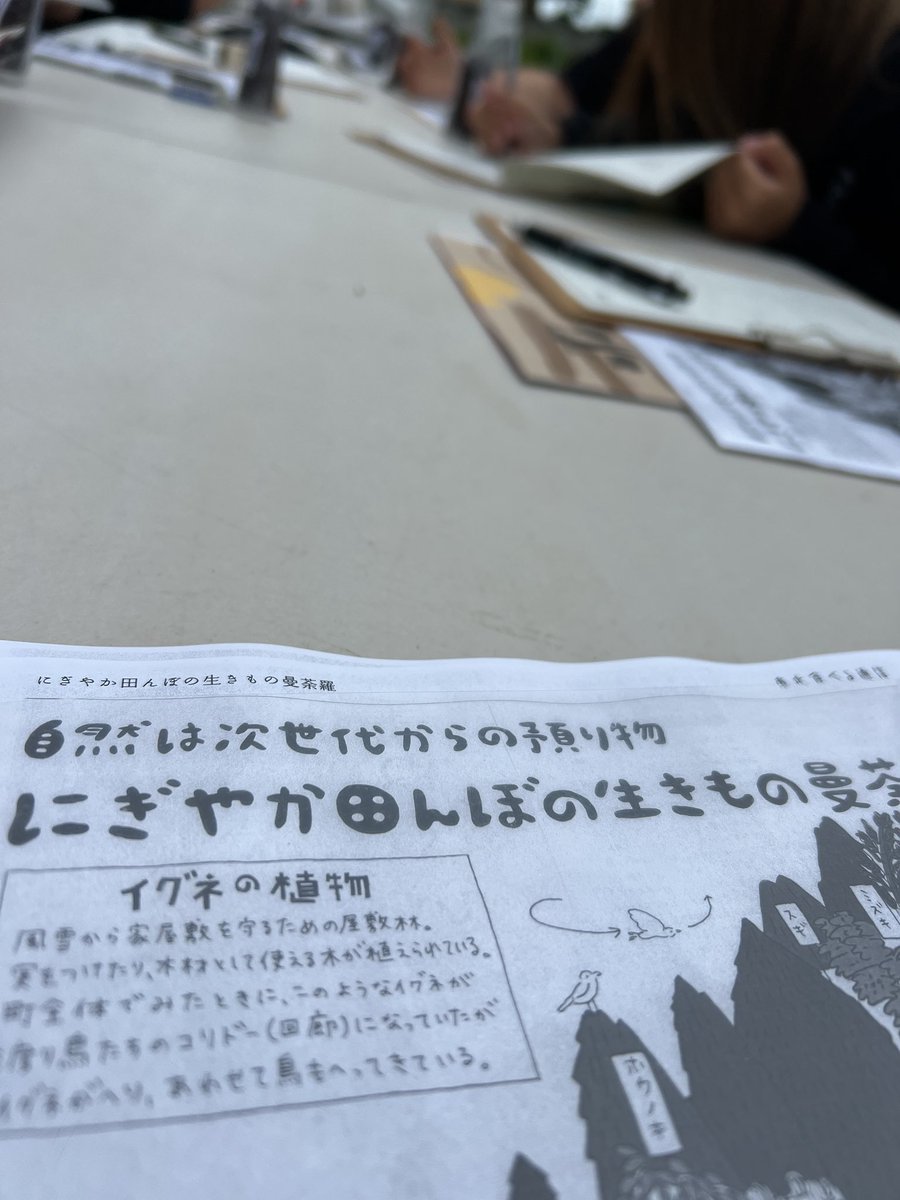 本日のせり田んぼ。 県農大アグリビジネス学部な方々ご来訪でした