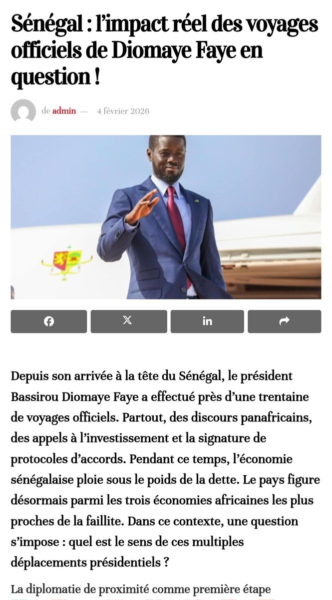 AfricFree's tweet photo. @Nath_Yamb @ag_kokouvi Là où le petit parvenu du Sénégal a fait une trentaine dont 3 en moins de 18 mois chez ses nouveaux maîtres 🇫🇷afin d'être initié pr venir trahir la lutte souverainiste de Pastef.
Le temps c'est le meilleur témoin de l'homme intègre
LE GAIN DE LA TRAHISON est RAPIDE MAIS LE POIDS https://t.co/h4nidW7oX8