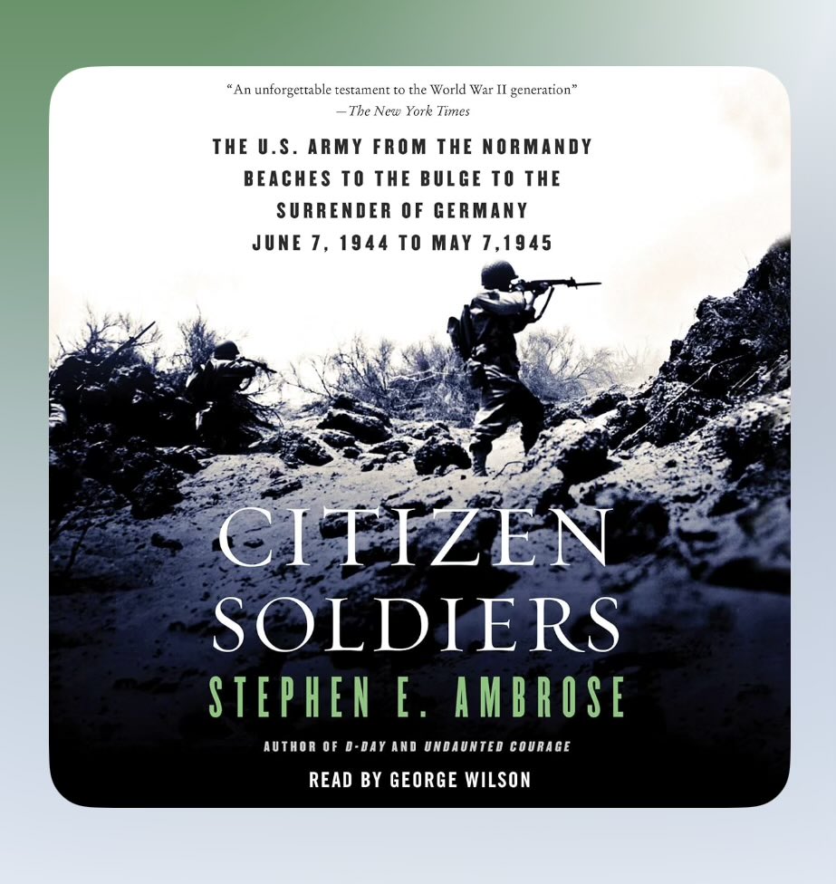 hughhewitt's tweet photo. “Pressure” is a fine movie, and as accurate as any dramatization of the events at Ike’s HQ the week before D-Day. (Ike is played by Brendan Frazier, Monty by Damian Lewis and both carry their world historical figures very well.) 

The Normandy scenes —much like those of “Saving Private Ryan”— are sobering, and especially relevant as we are both in a war as well as approaching the 250th, a quarter millennium which has seen many commanders make many incredibly difficult decisions to attack or delay. Parents should understand that the invasion scenes are as jarring as one would expect. 

The film prompted me to start listening to “Citizen Soldiers” by Stephen Ambrose, which I read in 1997 when it came out. My dad, a GI who served in the  occupation of Japan and with brothers who flew in Europe and “over the hump,”
was a voracious consumer of WW II history and he thought this the equal of any of the hundreds of books he read about his war. If the movie sparks any wonder about that massive effort of the Greatest Generation, follow it with “Citizen Soldiers.”