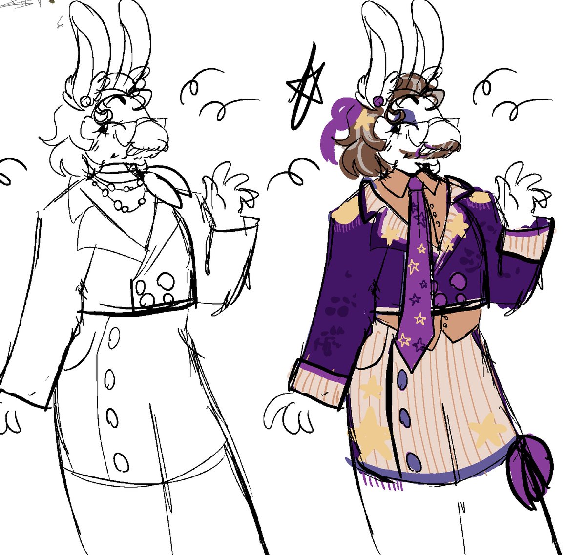 FrogLeg97086687's tweet photo. I drew @undyingdevotee‘s William a lil bit ago because I love them sm :3 my signature fashion design of “yeah sure idk that works ig” https://t.co/4fn5gD5nQA