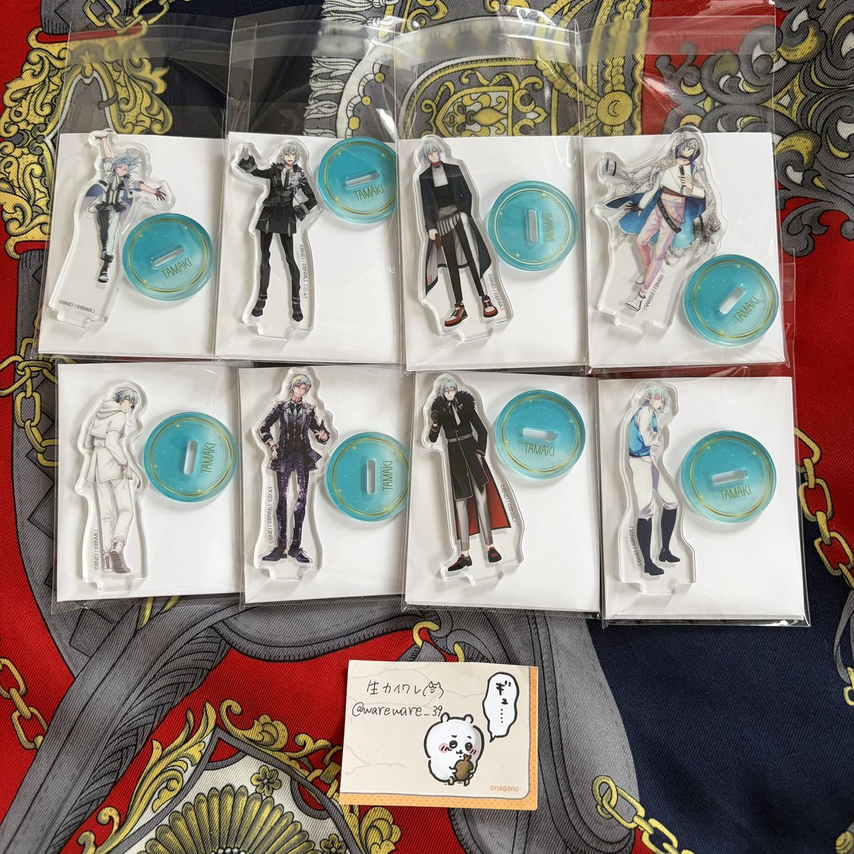 wareware_39's tweet photo. 【交換/譲渡/買取】
アイドリッシュセブン アイナナEXPO  ミニミニアクリルスタンド アクスタ

譲:画像1~3

求:定価(¥700) or 各キャラ 猫耳

郵送のみ
交換の場合同キャラ同士でなくても大丈夫です🙆‍♀️
譲渡の場合はクリックポストでの発送
支払いはゆうちょor三菱UFJ
気軽にお声掛けください🙇🏻‍♂️ https://t.co/ohIIbWKdaJ