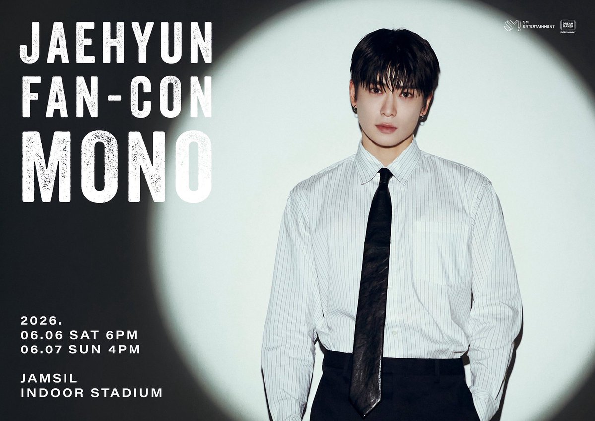 JJHT_L's tweet photo. #JAEHYUN Via https://t.co/cIsBn0m0vF

"MONO" เป็นเหมือนภาคต่อของ "MUTE" โดยแฟนคอนครั้งนี้จะเป็นการแสดงในคอนเซ็ปท์
- การยกเลิก "ความเงียบ" เพื่อค้นพบเสียงและสีสันดั้งเดิมของแจฮยอนอีกครั้ง -

ในแฟนคอนนี้เราจะได้พบกับการนําเสนอการแสดง Solo ที่หลากหลายจากแจฮยอน รวมถึงเพลงจาก "J" https://t.co/IfuGbw6kgn