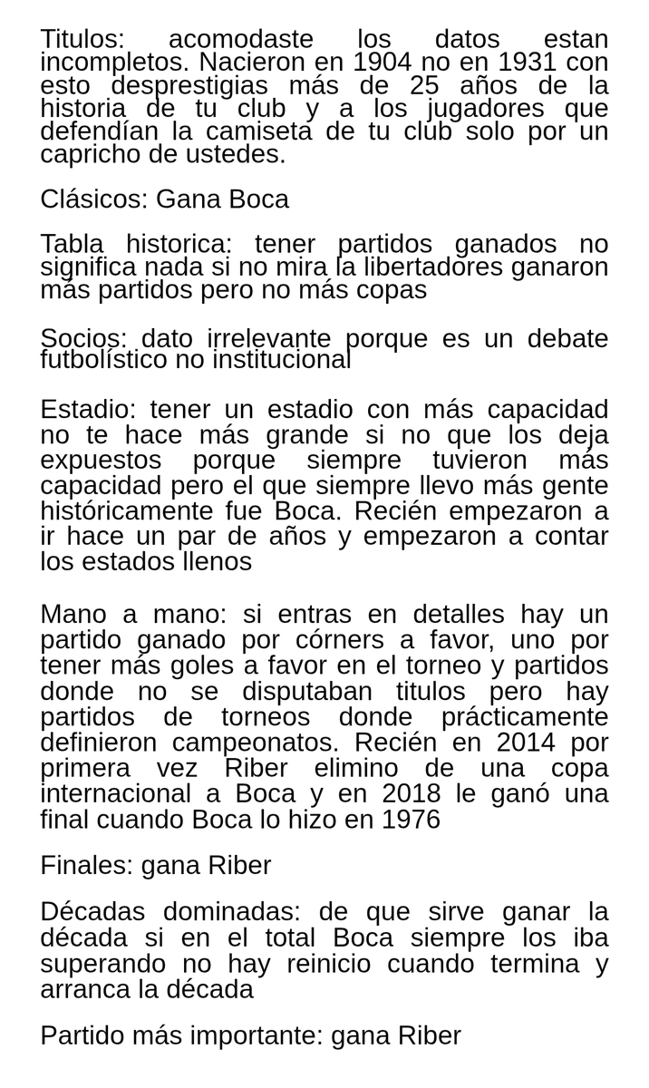 gusale22's tweet photo. @GallinaCossmica Pone una tabla bastante discutida con datos acomodados e irrelevantes para seguir sosteniendo el relato plumifero y aún así demuestra el enorme complejo de inferioridad que los caracteriza. Pero bueno acá se lo demuestro con pruebas..... https://t.co/yDYkmOJ1AL
