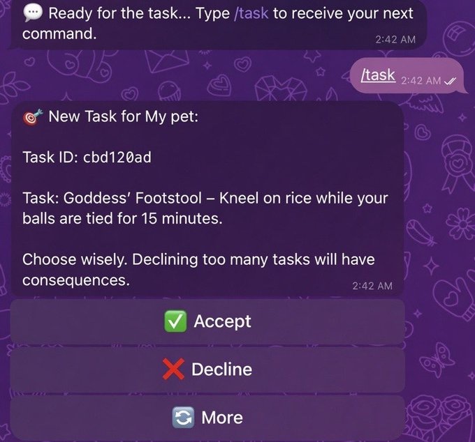 sissy_j69's tweet photo. The wait is over Lizzy's BM Bot is finally here! Click, tap, and fall deeper into my digital web

Submit a task and will use it to take advantage to blackmail you. 
 One link, endless temptation: click click click
https://t.co/jZsPt3XQeb https://t.co/UCfZMOiEjr