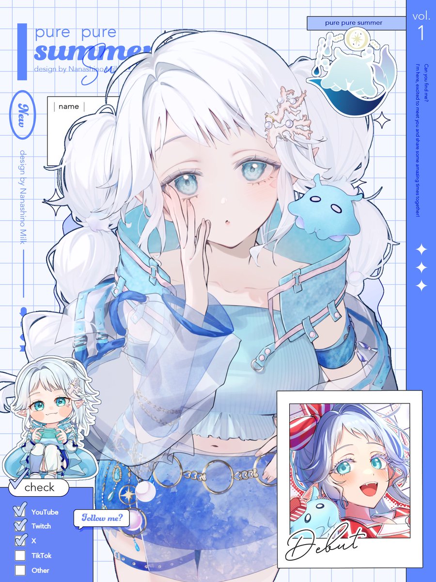 yorunonagi_yona's tweet photo. #6月のVTuberフォロー祭り

🫧深海出身のお歌大好き元人魚🧜‍♀️

🎤7/4(土)in名古屋
⇒ライブandファンミイベント

🎤8/2(日)in秋葉原
⇒生歌ライブイベント

🪸認知＆リプ返高めでお喋り大好き
🎮ゲームも下手なりに楽しむが勝ち
☀️日曜定期朝枠で癒しをお届け

🩵💬🔁巡回します！
気軽にお喋りし��！ https://t.co/lZTMSjXJ9h