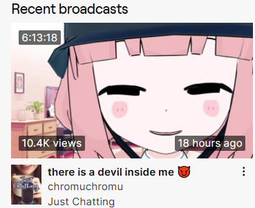 chromuru's tweet photo. i like the auto-chosen thumbnail from my last stream... i look so evil https://t.co/hyi8zhaHUI