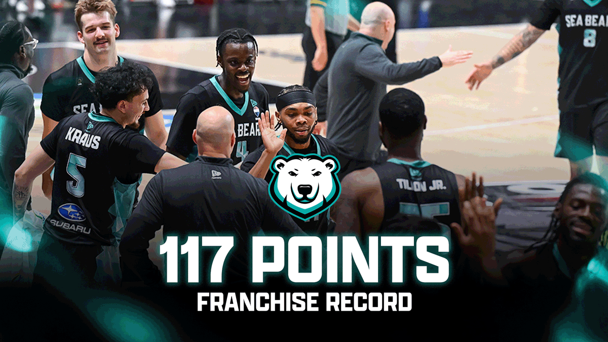 wpgseabears's tweet photo. History made.

Our 117-point performance sets a new franchise record, eclipsing the previous mark of 111 points. https://t.co/Ho1OqXBWAr