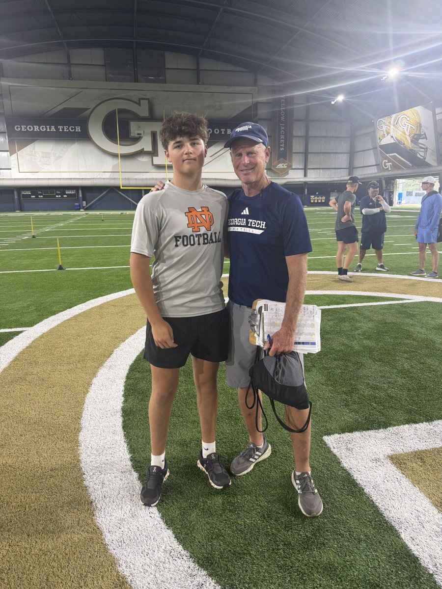 CorbinMeredith3's tweet photo. Had a great time competing at the Georgia Tech Camp this past Tuesday, thank you @CoachTimSalem for having me out for a great camp. Cant wait to be back on campus soon!
@Carson_Dunn33 
@coachajcovan 
@HKA_Tanalski https://t.co/3lQ0LtLqtB