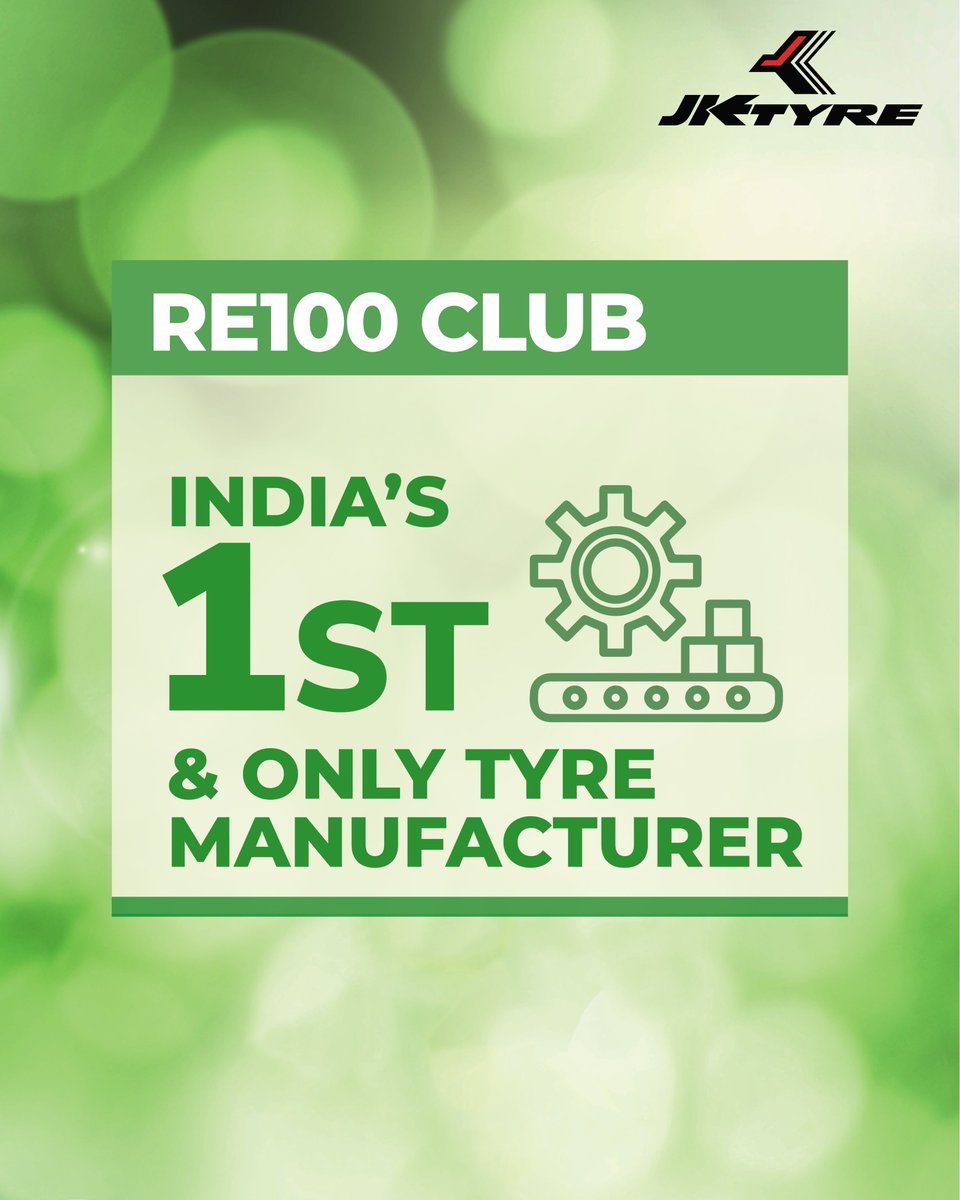 JKTyreCorporate's tweet photo. As we celebrate World Environment Day, we continue to push boundaries with sustainable tyres, efficient operations, and a long-term vision for a greener planet.
#JKTyre #TotalControl #WorldEnvironmentDay https://t.co/3hGAM6diGT
