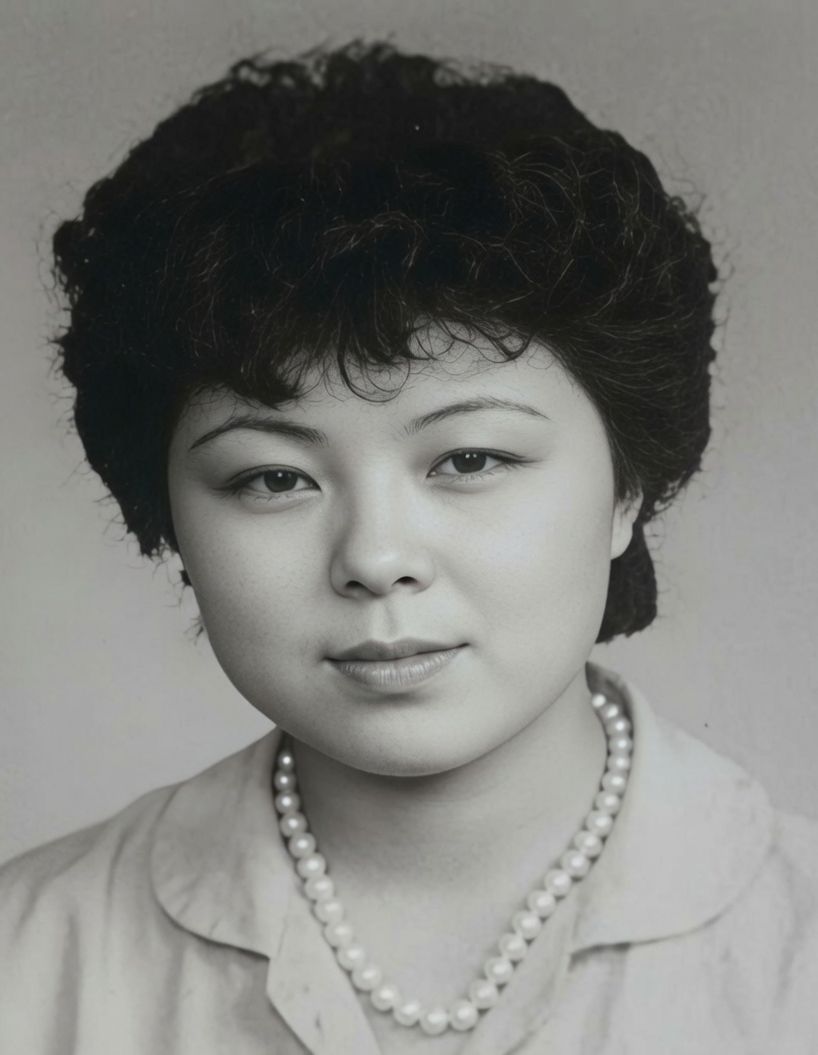 yuner64's tweet photo. 不會忘記：奚桂茹（AI清晰化照片）

女，25岁，北京市人，北京市展览馆劳动服务公司职工。

6月3日晚，和弟弟送朋友回家，返回时在月坛南街二七剧场附近遭遇军车，二人等军车过后准备过马路时，最后一辆军车突向路上人群开枪扫射，多人倒下，奚桂茹肩部中弹，送医抢救无效死亡。

左圖截取奚桂茹與母親合照局部清晰化，右圖為AI上色生成。母女合照取自《天安门母亲 ｜ 1989年“六四”惨案三十六周年祭》
https://t.co/QYqKtJnotG

#六四 #不會忘記