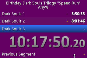 Stafunoob's tweet photo. well... didnt quite get all the games done. Also didn't go all the way to Midnight. 

I thought I knew DS3 well enough but clearly I didn't. Was on Full Tilt at the end and figured it was best to call it.

Was happy to get DS2 in around 4 hours! I thought for sure it would take 6 https://t.co/ldcxXuHGf5