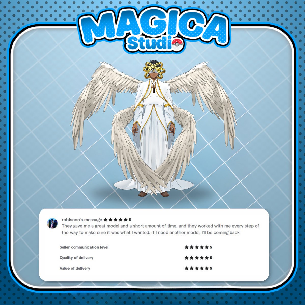 MagicaStudio's tweet photo. Another successful delivery completed! 🚀

We're grateful for every review and every creator who trusts us with their vision. Thank you for your kind words and support.

More exciting projects coming soon! ✨

#Review #VTuberCommunity #VRChat #DigitalProducts https://t.co/haae7imDnd